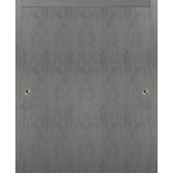 Sartodoors Slab Interior Door, 30" x 80", Gray PLANUM0010DBD-BTN-64 - main